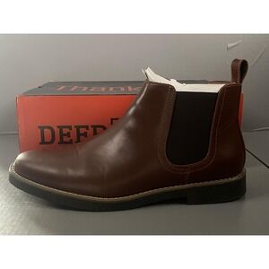 Deer Stags Rockland Chelsea Boots Mens Size 11.5 Brown Memory Foam Ankle Pull On